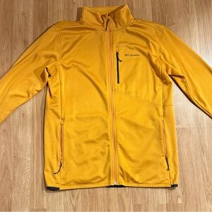 EUC Men’s Columbia Men's Park View™ Fleece Full Zip - Yellow - Large